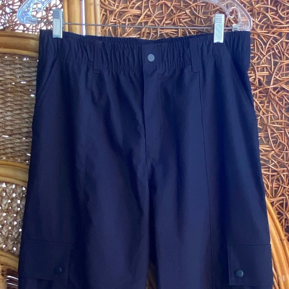 New Jordan Men’s Black Cargo Pants with Logo Patch
